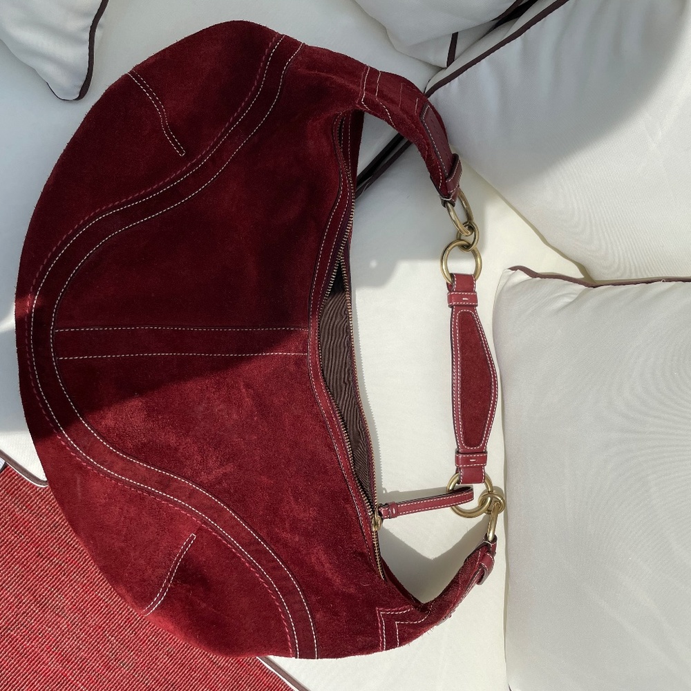 Suede purse